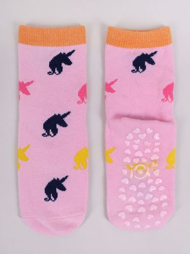 Skarpety dziewczęce dziecięce bawełniane jednorożce ABS 3PAK 17-19 YOCLUB na Arena.pl