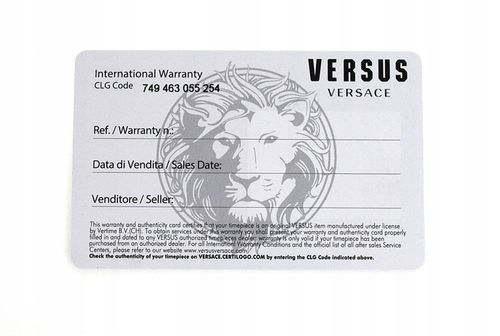 Zegarek damski modny VERSUS VERSACE na białym pasku WR50 na prezent na Arena.pl