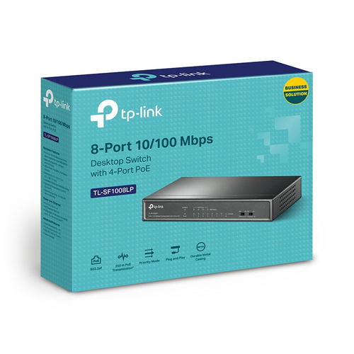TP-LINK TL-SF1008LP Switch PoE 8x10/100Mbps (4xPoE) na Arena.pl