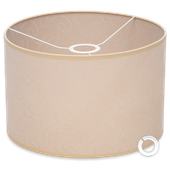 Abażur tkaninowy beżowy 30 cm x 20 cm E27 Cerlux ABA30/20 E14 KLOSZ LAMPA