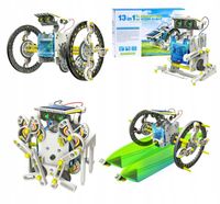 Układanka Robot Solarny Zestaw Zabawek Solarnych Pies Łódź Pojazdy 13 w 1