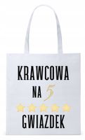 Dla Krawca Krawcowej Torba Eco Biała Shopper Z Nadrukiem Ze Zdjęciem