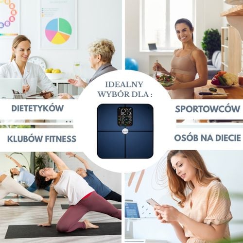 analityczna waga łazienkowa smart ios android klausberg kb-7940 na Arena.pl