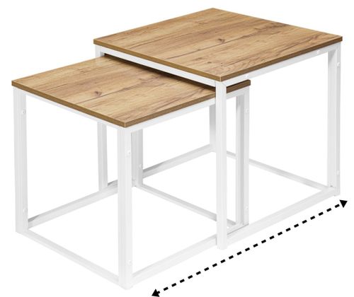 Stoliki kawowe loft Praven Craft Biały na Arena.pl