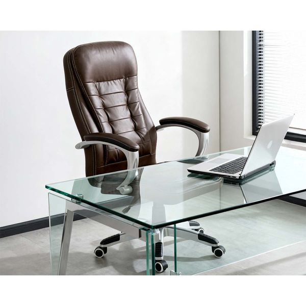 Fotel biurowy obrotowy Sofotel ciemny brąz zdjęcie 12