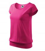 Koszulka bluzka damska t-shirt CITY czerw.purp L
