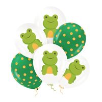 Balony lateksowe żabka kropeczki, 30 cm 6 szt.