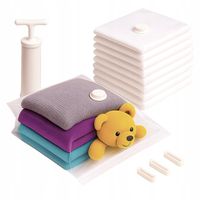 WORKI PRÓŻNIOWE na Ubrania, Pościel GRUBE 9 szt Solidne Pompka GRATIS