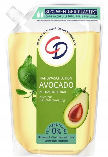 Cd Mydło Płyn Avocado Zapas 500 Ml zdjęcie 1
