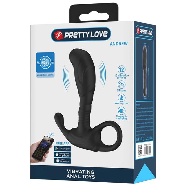 Pretty Love Andrew App-Controlled Vibrating Anal Plug zdjęcie 8