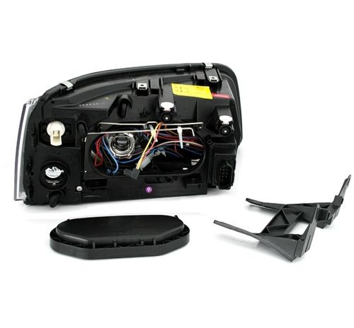 Lampy Reflektory VW T5 03-09 BLACK H7/H1 DEPO na Arena.pl
