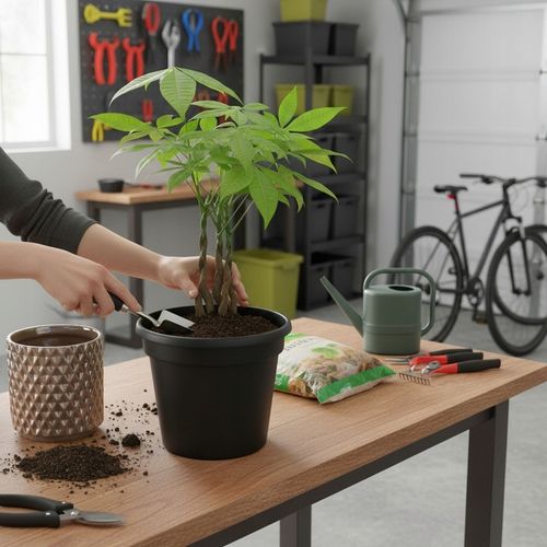 Pachira Aquatica Pachira wodna drzewko szczęścia! D9cm TYPU BONSAI na Arena.pl