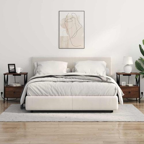 Szafka Nocna z szufladą Brązowy dąb 41.5 x 40.5 x 55 cm na Arena.pl