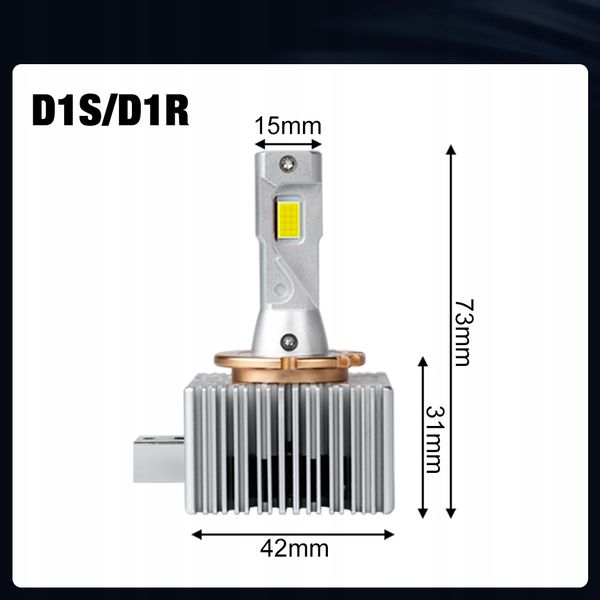 ŻARNIKI LED D1S D1R XSTORM P&P CANBUS 25000LM 70W zdjęcie 3
