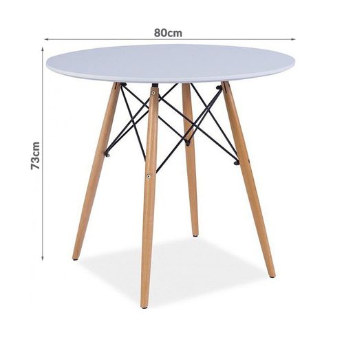 Stół Soho 80cm biały na Arena.pl