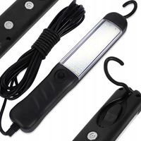 LATARKA WARSZTATOWA LAMPA LAMPKA KANAŁOWA LED HAK MAGNES MOCNA 8M