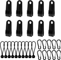 Klipsy do plandek naciągi do namiotu markizy uniwersalne zestaw 30szt