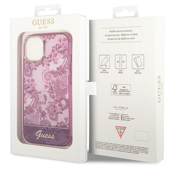 Etui Guess do iPhone 15 Plus, iPhone 14 Plus, Fuksja zdjęcie 8