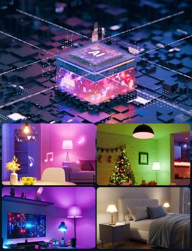 Smart Żarówka LED RGB E27 8.5W = 60W WiFi Rytm Muzyczny APP Lepro na Arena.pl