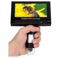 MIKROSKOP CYFROWY POWIĘKSZENIE x1000 NAUKOWY REGULOWANY STATYW LUPA USB LED