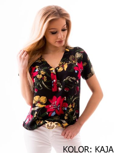 Stylowa Zjawiskowa Zwiewna BLUZKA Modny Wzór na Arena.pl