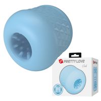 Masturbator Męski Pretty Love Cole Blue Kompaktowy Z Teksturą Wnętrza, 6 Cm