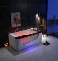 Wanna z hydromasażem EB-002 prostokątna 170cmx90cmx68cm z podgrzewacze Wanna z hydromasażem EB-002 prostokątna 170cmx90cmx68cm z podgrzewacze