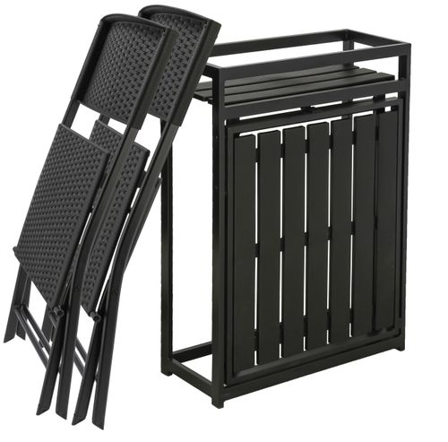 meble na balkon ogród taras składane komplet zestaw stół 2 krzesła na Arena.pl