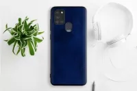 Etui AIORIA Vintage LEATHER do Samsung Galaxy A21s niebieski