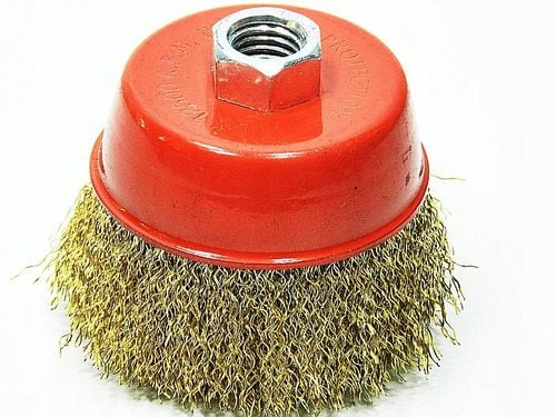 SZCZOTKA DRUCIANA DOCZOŁOWA DRUT MOSIĄDZ M14 75MM na Arena.pl