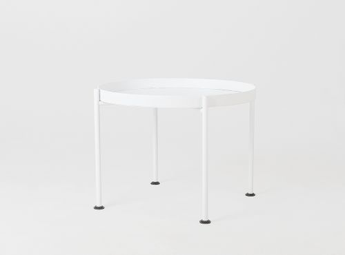 Stolik kawowy HANNA METAL 60-1F - biały, stolik nocny, stolik boczny na Arena.pl