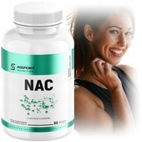 NAC 600mg 90 KAP N-ACETYLO L-CYSTEINA Zdrowa WĄTROBA OCHRONA | INSPORT