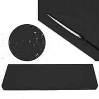 PODUCHA NA ŁAWKĘ materac pianka PODUSZKA NA PALETY 120x40 POKROWIEC CZARNY