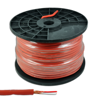 KAB0605B Kabel mikrofonowy stereo 6mm czerwony