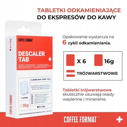 Coffee Format Odkamieniacz w tabletkach do ekspresów Jura 12 szt = 12 cykli na Arena.pl