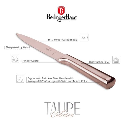 stalowy nóż uniwersalny berlinger haus 12,5cm bh-2938 rose gold na Arena.pl