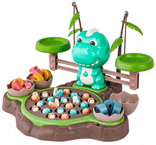 EDUKACYJNA GRA WAGA szalkowa DINOZAUR WĘDKOWANIE Równoważnia Łowienie Rybek na Arena.pl