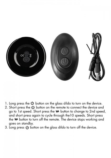 pluggy   with suction cup and remote   10 speed   black zdjęcie 6