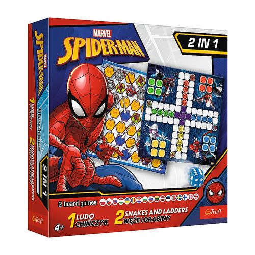 gra 2w1 chińczyk węże i drabiny spider-man 02419 na Arena.pl