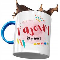 Kubek Błękitny Dla Blacharza Fajowy Blacharz Z Nadrukiem Ze Zdjęciem