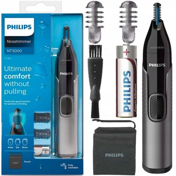 TRYMER GOLARKA PHILIPS DO NOSA BRWI USZU PHILIPS MASZYNKA DO GOLENIA + ETUI zdjęcie 1