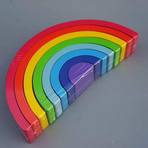 drewniane klocki tęcza jhtoy-318 na Arena.pl