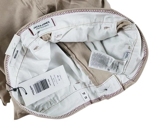 Męskie spodnie Jack&Jones -Jpstollie Jjdave Chino Regular jasny beż W31/L34 na Arena.pl