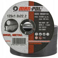 50 szt TARCZE DO CIĘCIA METALU 125mm tarcza INOX 125x1 100% dobra