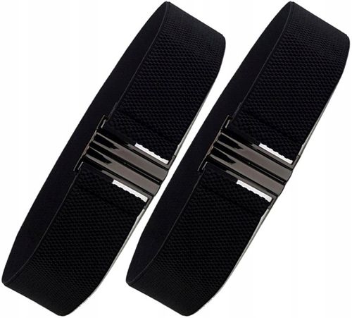 Damski Szeroki Czarny Pasek Do Talii Elastyczny na Arena.pl