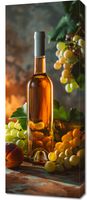 Obraz 40x100cm Bursztynowe Wino