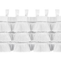 Zazdrostka Lilia 150x45 biała z falbankami na szelkach przytulna