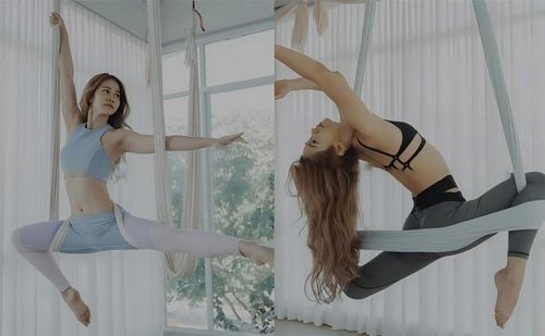 Szarfa akrobatyczna HUŚTAWKA SENSORYCZNA CHUSTA DO AERIAL JOGA 4 metrów na Arena.pl