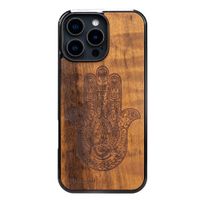 drewniane etui bewood do iphone 16 pro max hamsa imbuia