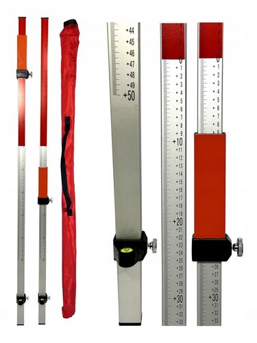 Łata laserowa niwelacyjna 2,4m do niwelatora OBUSTRONNA PODZIAŁKA ! na Arena.pl